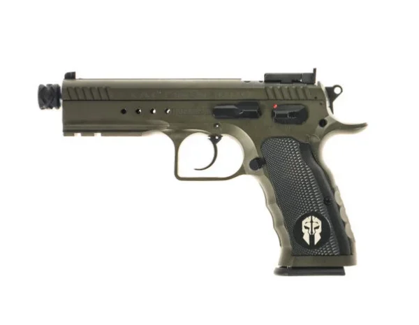 Tanfoglio Pistole T97L Tactical Pro, olivgrün, 4.92″ | Waffen Friedrichs