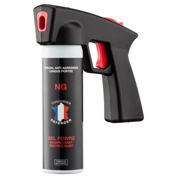 Aérosol GEL POIVRE 100 ml avec poignée – Nouvelle génération – Tout-Chasse.fr