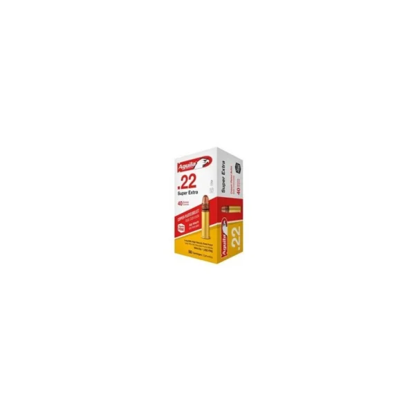 Aguila .22 LR HV SP 40 gr x50 – Munitions haute vélocité catégorie C