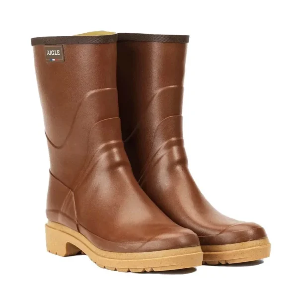 Aigle – Bottillon au chaussant universel Homme Bison 2 Ambre