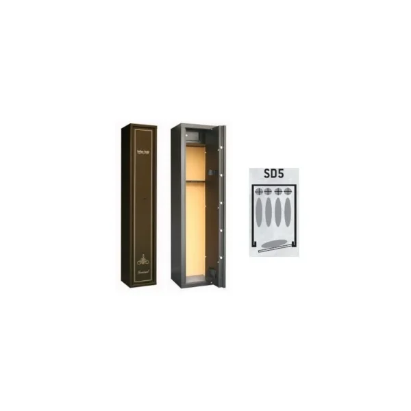 ARMOIRE FORTE INFAC 4+1 ARMES LONGUES + COFFRE | WesternGuns