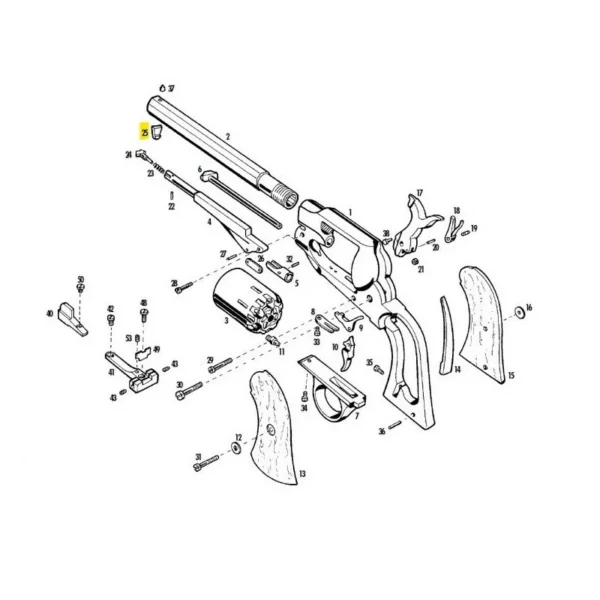ARRET DU LEVIER 1858 PIETTA REF 881 | WesternGuns