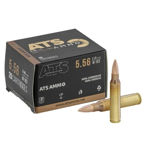 ATS X-Force calibre 5.56×45 mm FMJ 55 gr – Boite de 20