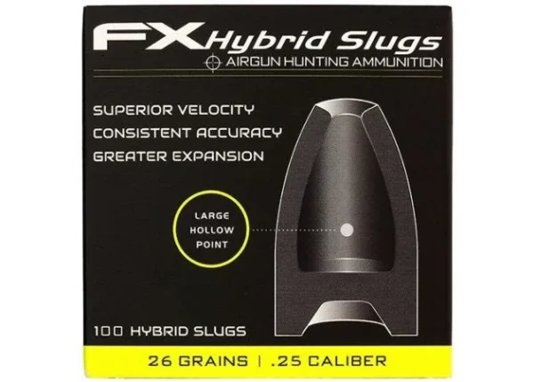 Slugs FX hybride 6,35 mm HP 26,3 grain (.250)