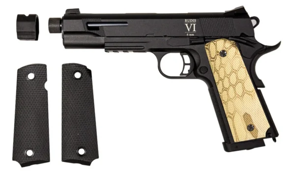 PISTOLET CO2 BLOW BACK RUDIS CUSTOM VI NOMAD SECUTOR ARMS