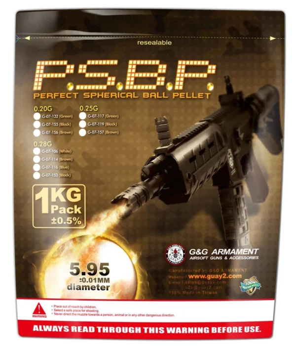 Billes Airsoft 6mm 0.25g sachet de 1 kg