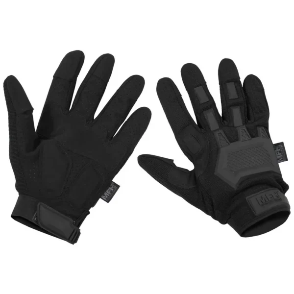 Gants Western, cuir, noir