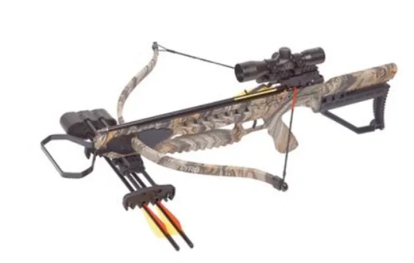 CENTRE POINT 245FPS / 175LBS / LUNETTE 4X32 / CARQUOIS ET COCKER