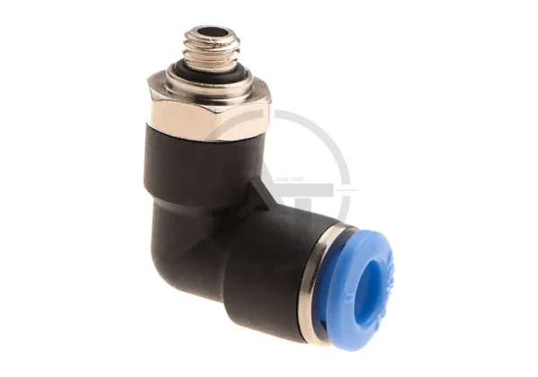 HPA 6mm Hose Coupling 90 Degree – Outer M6 Thread