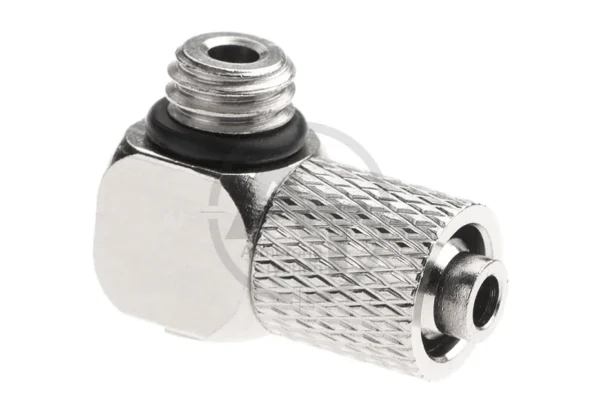HPA 6mm Hose Coupling with Screwed Catch 90 Degree – Outer M6 Thread