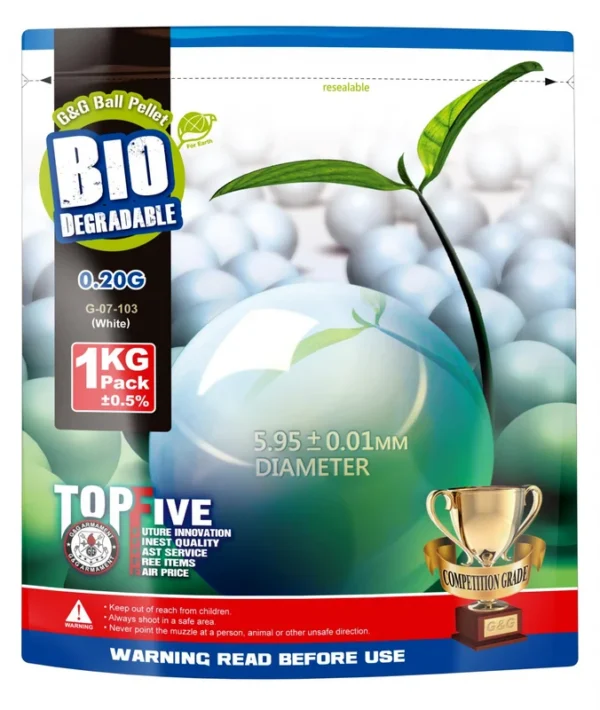 Billes Airsoft 6mm BIO en sachet de 1 kg