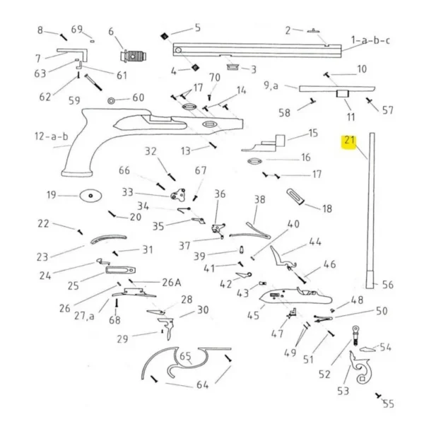 BAGUETTE COMPLETE POUR MORTIMER REF 0800002328 | WesternGuns