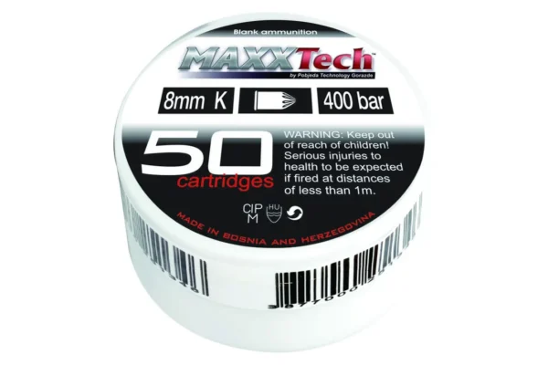 BALLE 8MM A BLANC X50-450BARS