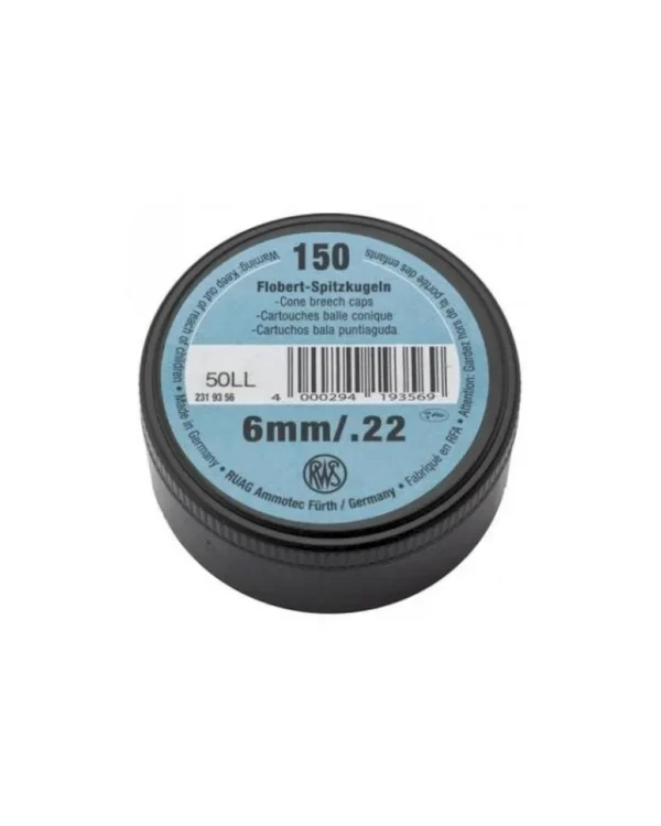 Balle ronde flobert RWS Cal.6mm Flobert par 150