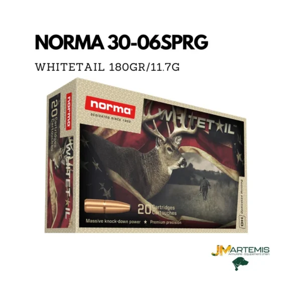 Balle NORMA 30-06 SPRG WHITETAIL PAS CHERE