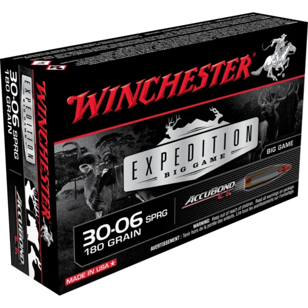 Munitions WINCHESTER 30-06 SPRG ACCUBOND CT POINTE ROUGE