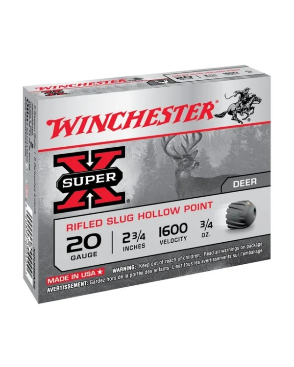 WINCHESTER 12/70 SUPER-X SLUG RIFLED HP 28G X5