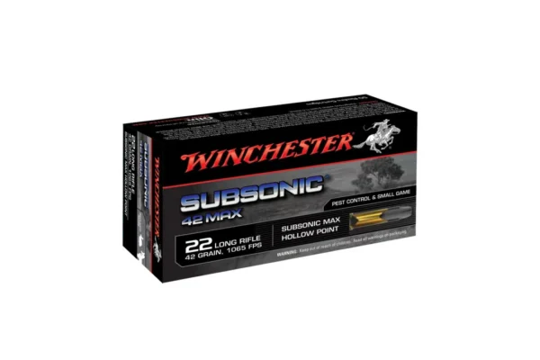 BALLES 22LR SUBSONIC 42GR HP X50