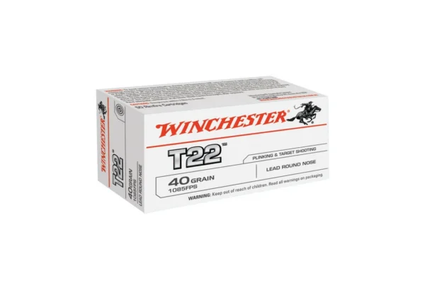 Cartouches Winchester T22 .22 LR 40 gr – Munitions fiables