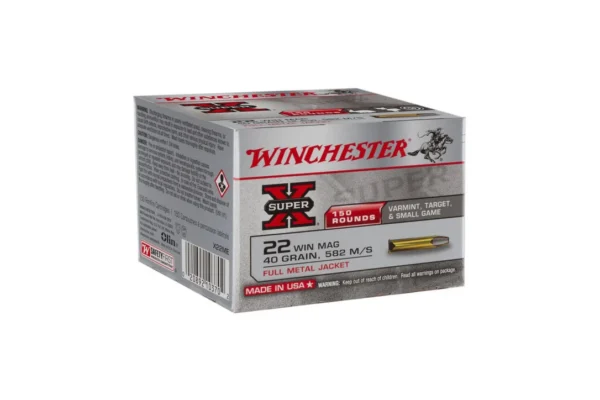 BALLES 22WM SUPER X FMJ 40GR X150