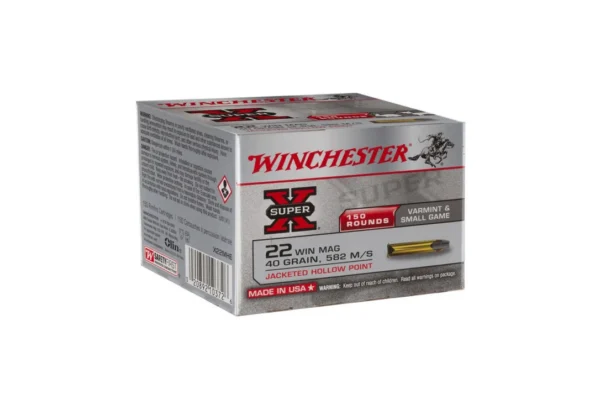 BALLES 22WM SUPER X JACKETED HP 40GR X150
