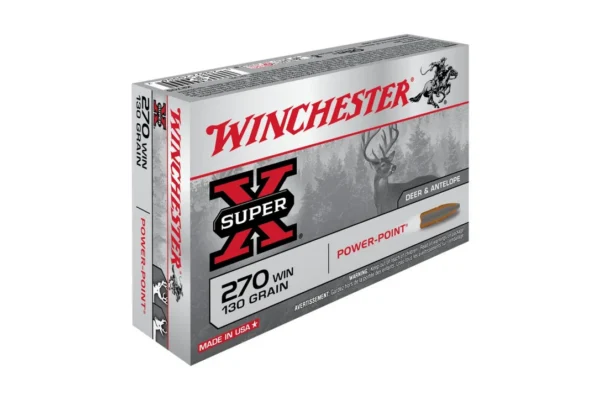 BALLES 270WIN SUPER X POWER POINT 130GR X20