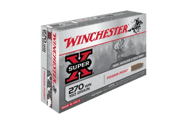 BALLES 270WIN SUPER X POWER POINT 150GR X20