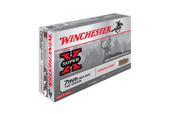 BALLES 7MM REM SUPER X POWER POINT 150GR X20