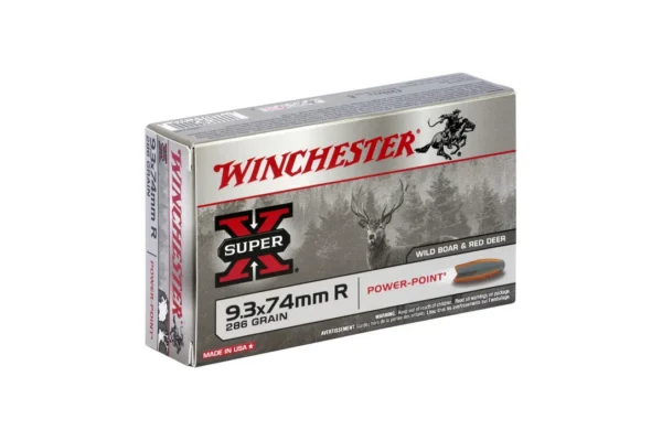 BALLES 9.3X74R SUPER X POWER POINT 286GR X20