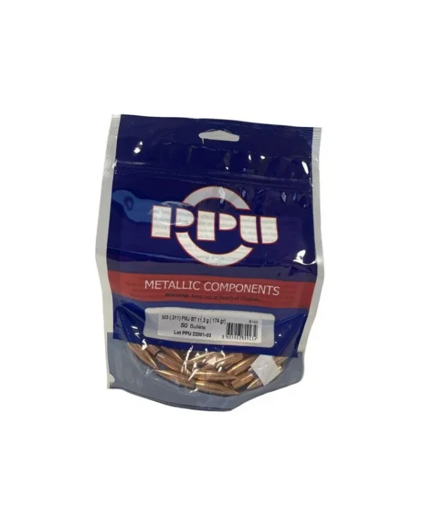 BALLES PARTIZAN .311″ Cal-303 FMJ BT 174gr X50