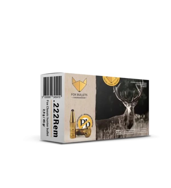 Balles sans plomb Fox Bullet Classic Hunter 222 REM – 45 Gr