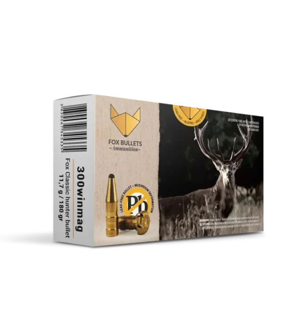Balles sans plomb Fox Bullet Classic Hunter 300 WM – 180 Gr