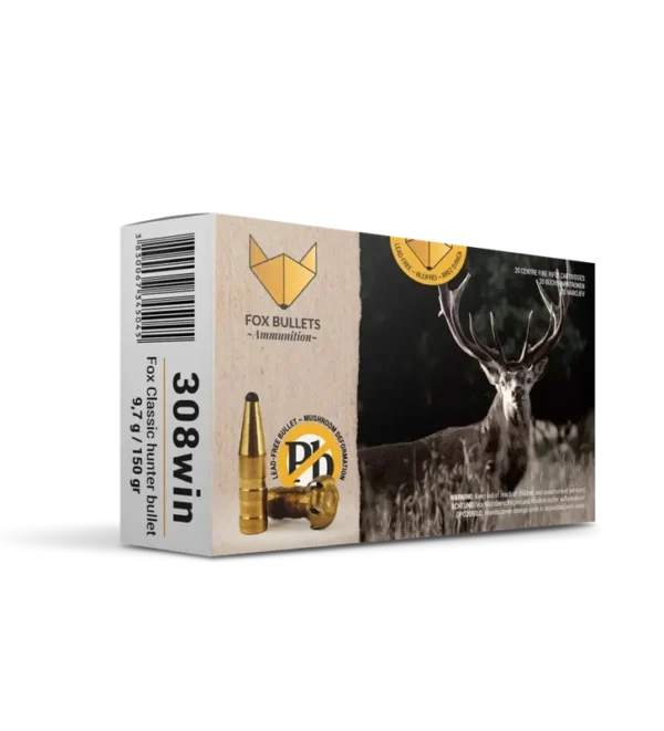 Balles sans plomb Fox Bullet Classic Hunter 308 Win – 150 Gr