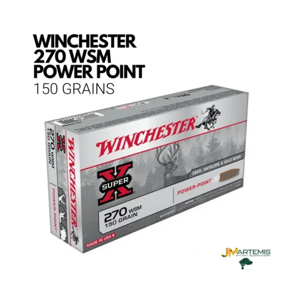 Munition WINCHESTER 270WSM POWER POINT 150GR