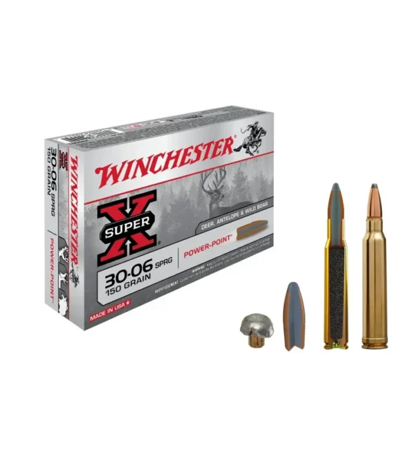 Balles Winchester Extreme Point 150 Gr – Cal. 30-06 SPR – Tout-Chasse.fr
