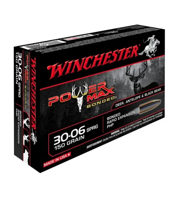 Balles Winchester Power Max Bonded 150 Gr – Cal. 30-06 SPR – Tout-Chasse.fr