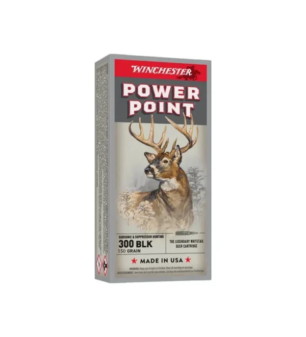 Balles Winchester Power Point 150 Gr – Cal. 300 Blackout – Tout-Chasse.fr
