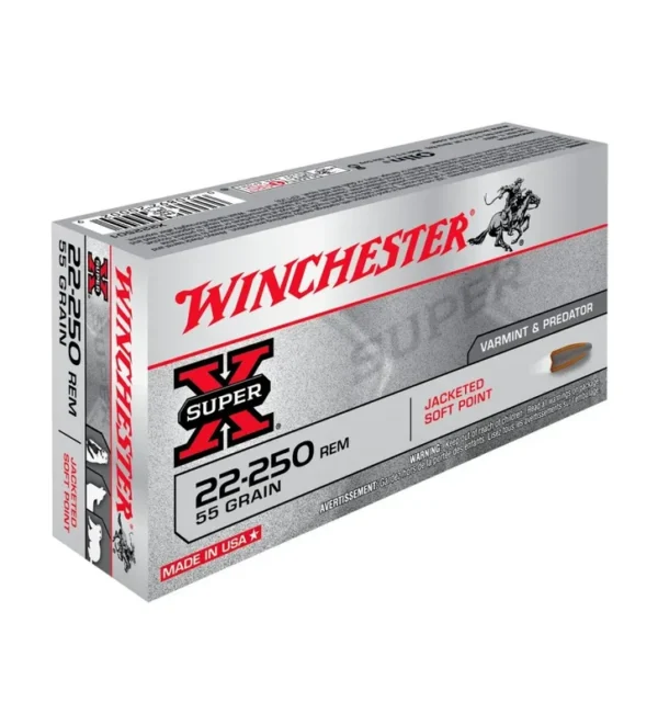 Balles Winchester Power Point Super X 55 Gr – Cal. 22-250 – Tout-Chasse.fr