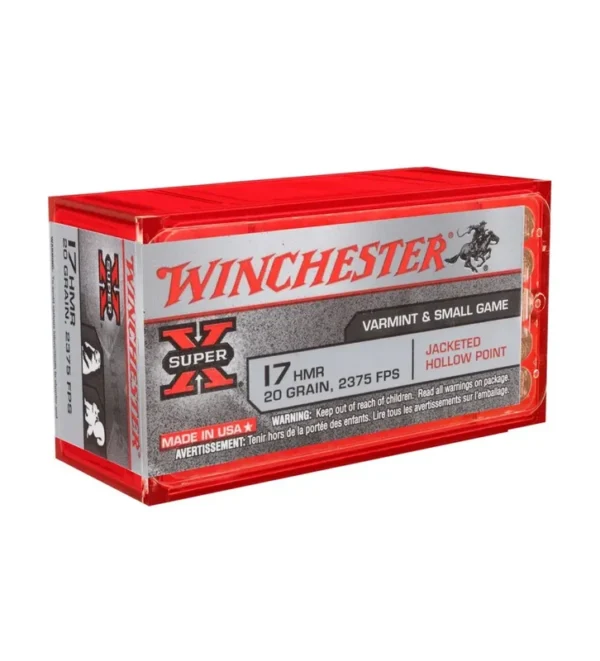 Balles Winchester Super-X 20 Gr JHP – Cal. 17 HMR x50 – Tout-Chasse.fr