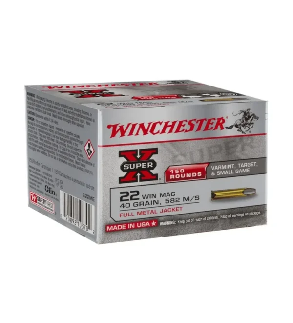 Balles Winchester Super X 40 Gr – Cal. 22 WM x150 – Tout-Chasse.fr