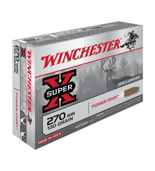 Balles Winchester Super X Power Point 130 Gr – Cal. 270 Win – Tout-Chasse.fr