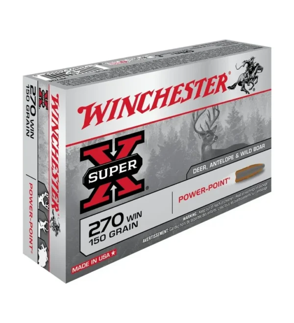 Balles Winchester Super X Power Point 150 Gr – Cal. 270 Win – Tout-Chasse.fr