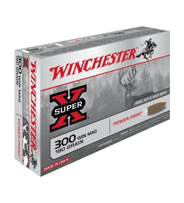 Balles Winchester Super X Power Point 180 Gr – Cal. 300 WM