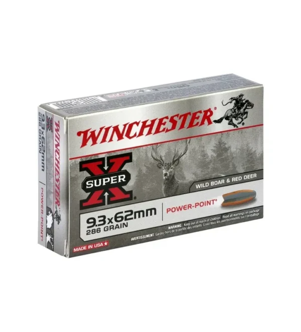 Balles Winchester Super X Power Point 286 Gr – Cal. 9,3×62 – Tout-Chasse.fr