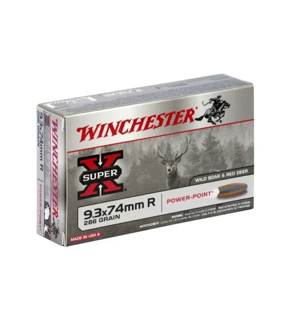 Balles Winchester Super X Power Point 286 Gr – Cal. 9,3×74 R