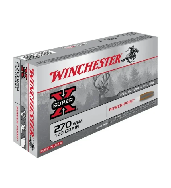 Balles Winchester Super X Powerpoint 150 Gr – Cal. 270 WSM – Tout-Chasse.fr
