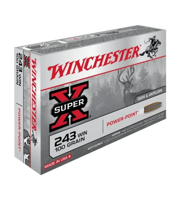 Balles Winchester Super X PP 100 Gr – Cal. 243 Win – Tout-Chasse.fr