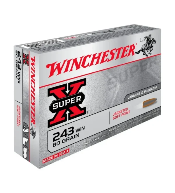Balles Winchester Super X PSP 80 Gr – Cal. 243 Win – Tout-Chasse.fr