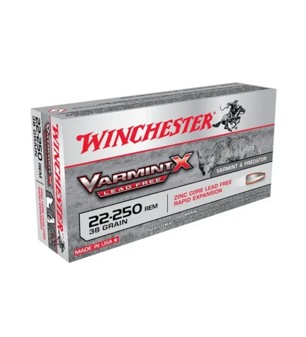 Balles Winchester Varmint Lead Free X 38 Gr – Cal. 22-250 – Tout-Chasse.fr