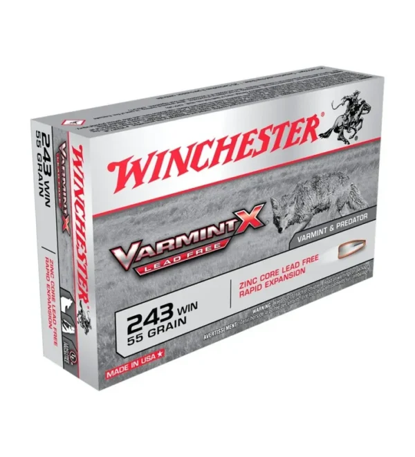 Balles Winchester Varmint Lead Free X 55 Gr – Cal. 243 Win – Tout-Chasse.fr